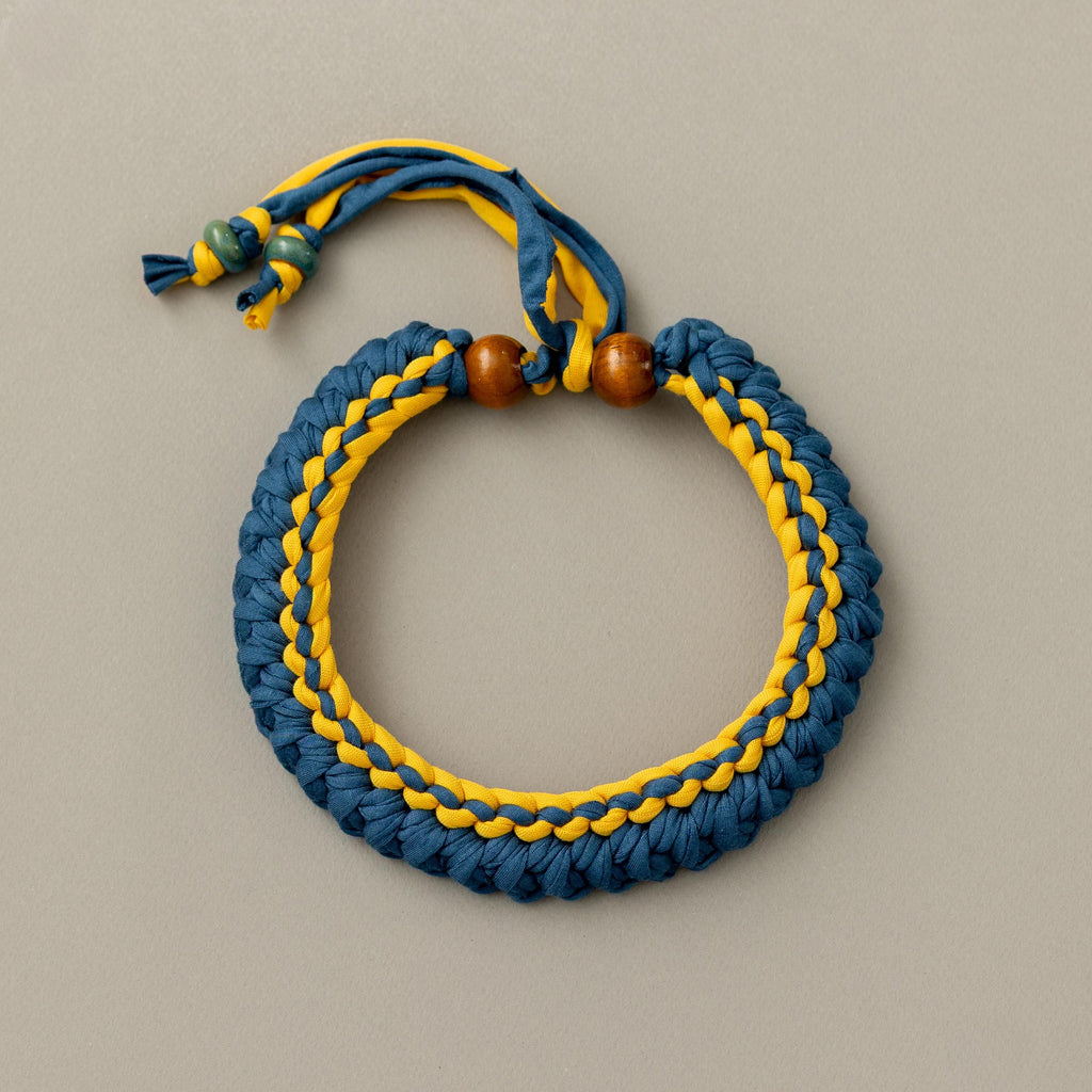 Collana ottanio e giallo
