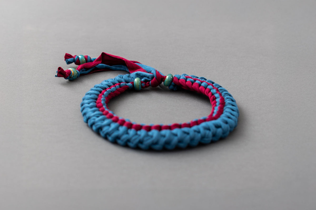 Collana ottanio e bordeaux