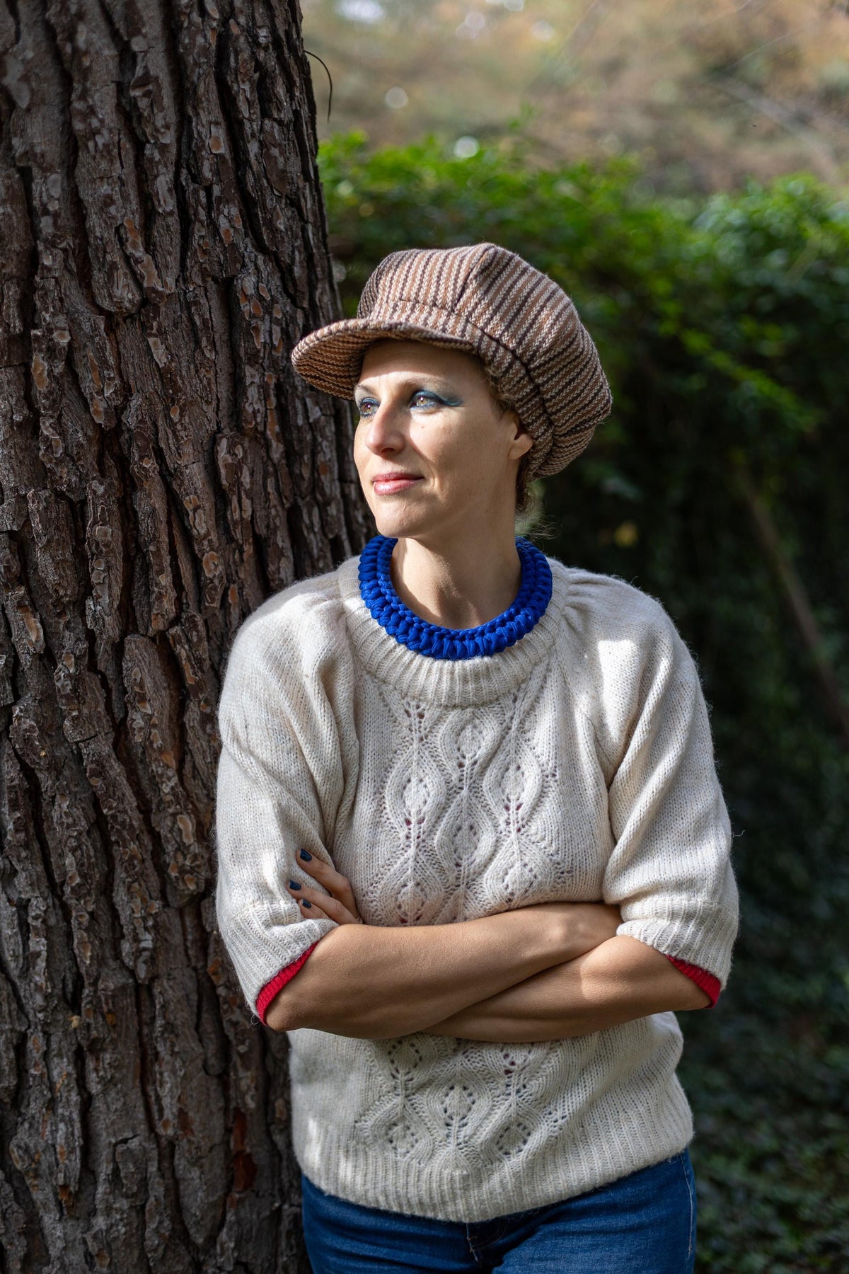 Collana blu elettrico