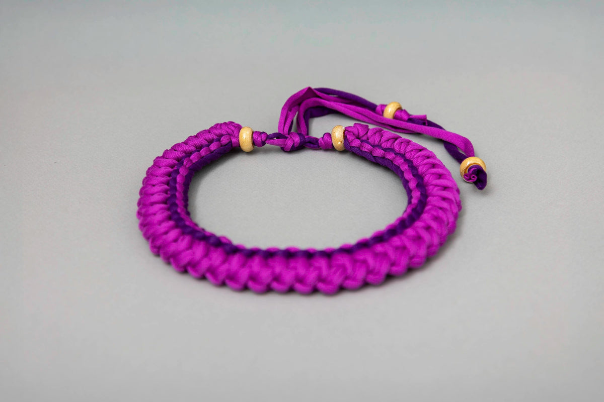 Collana ciclamino e viola