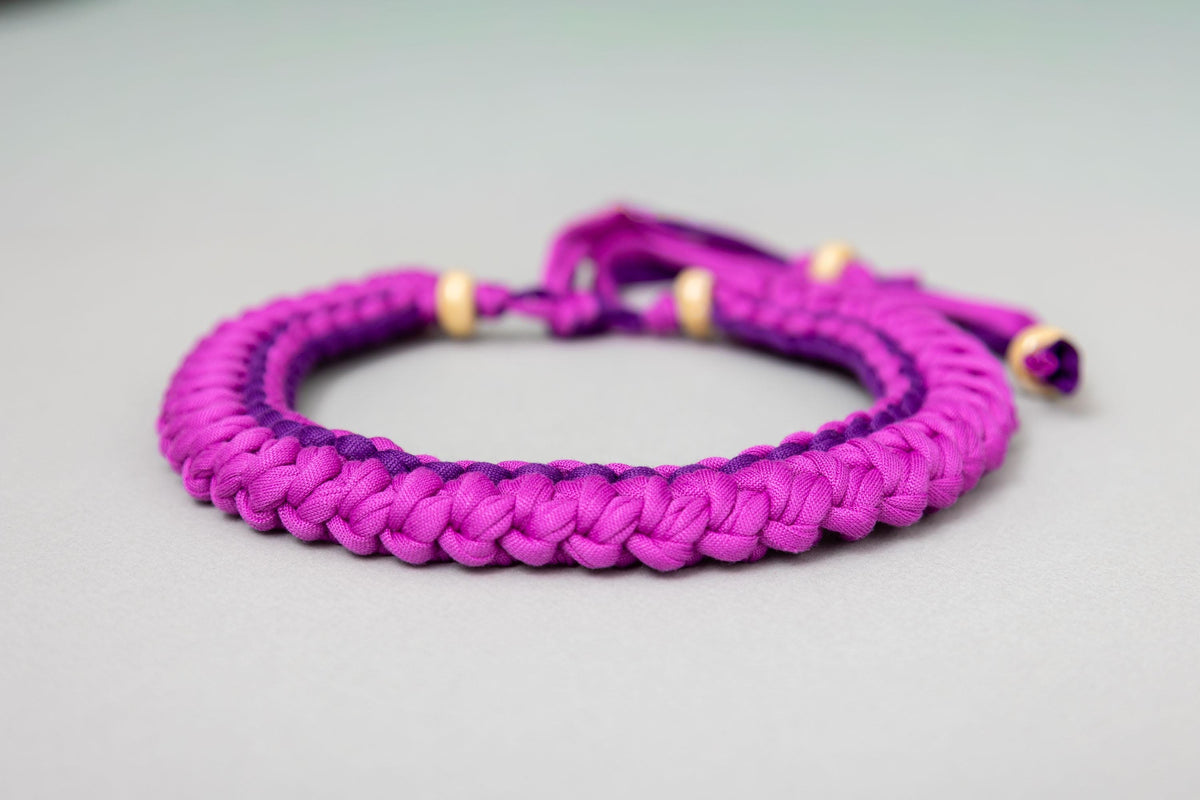 Collana ciclamino e viola