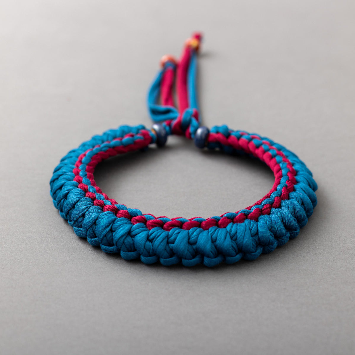 Collana ottanio e bordeaux