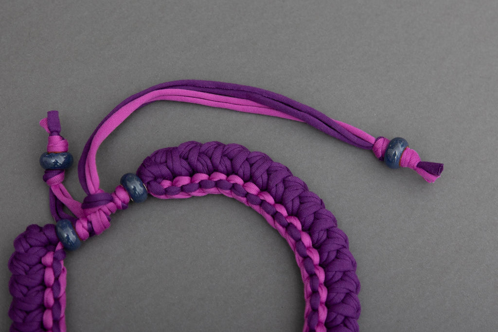 Collana viola e ciclamino