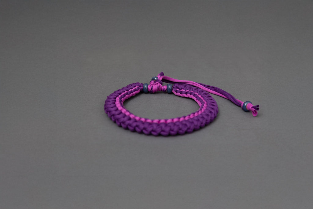 Collana viola e ciclamino