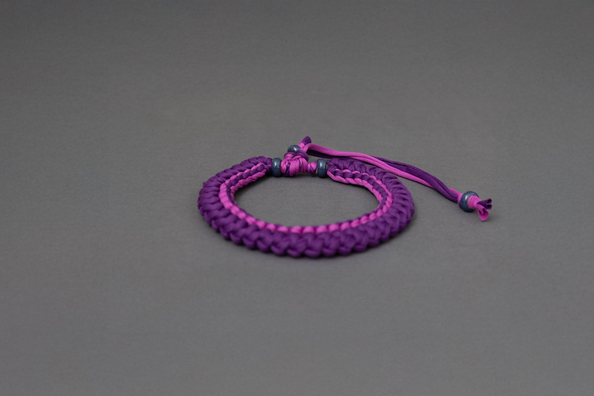 Collana viola e ciclamino